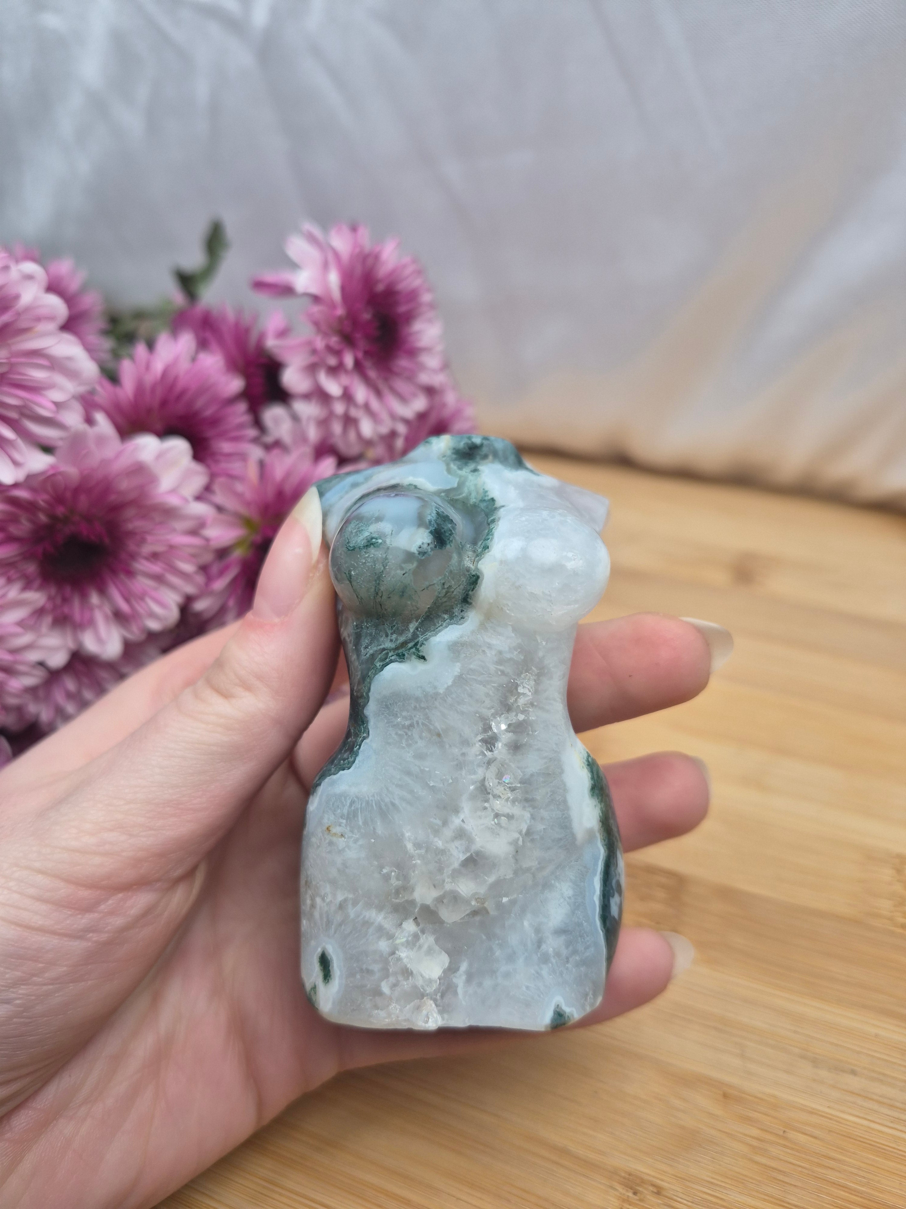 MOSS AGATE GODDESS BODY