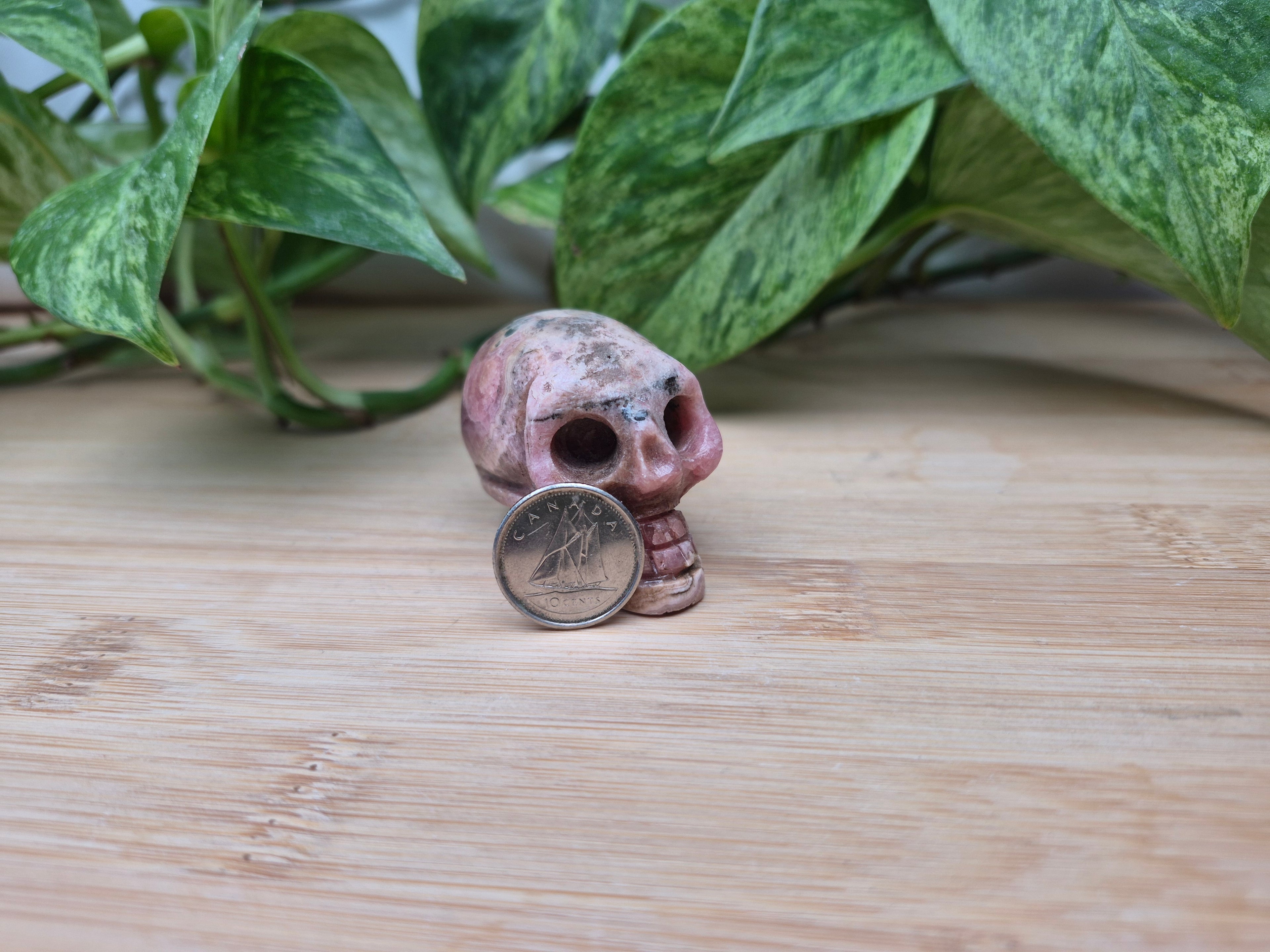 RHODOCHROSITE SKULL