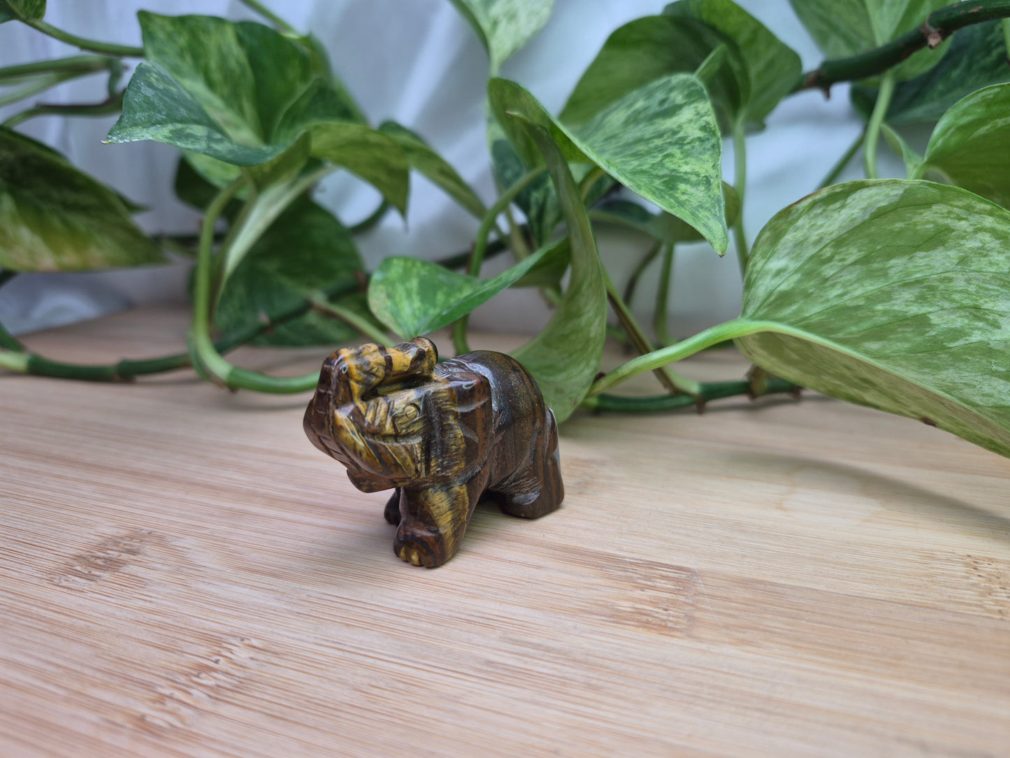 TIGERS EYE ELEPHANT