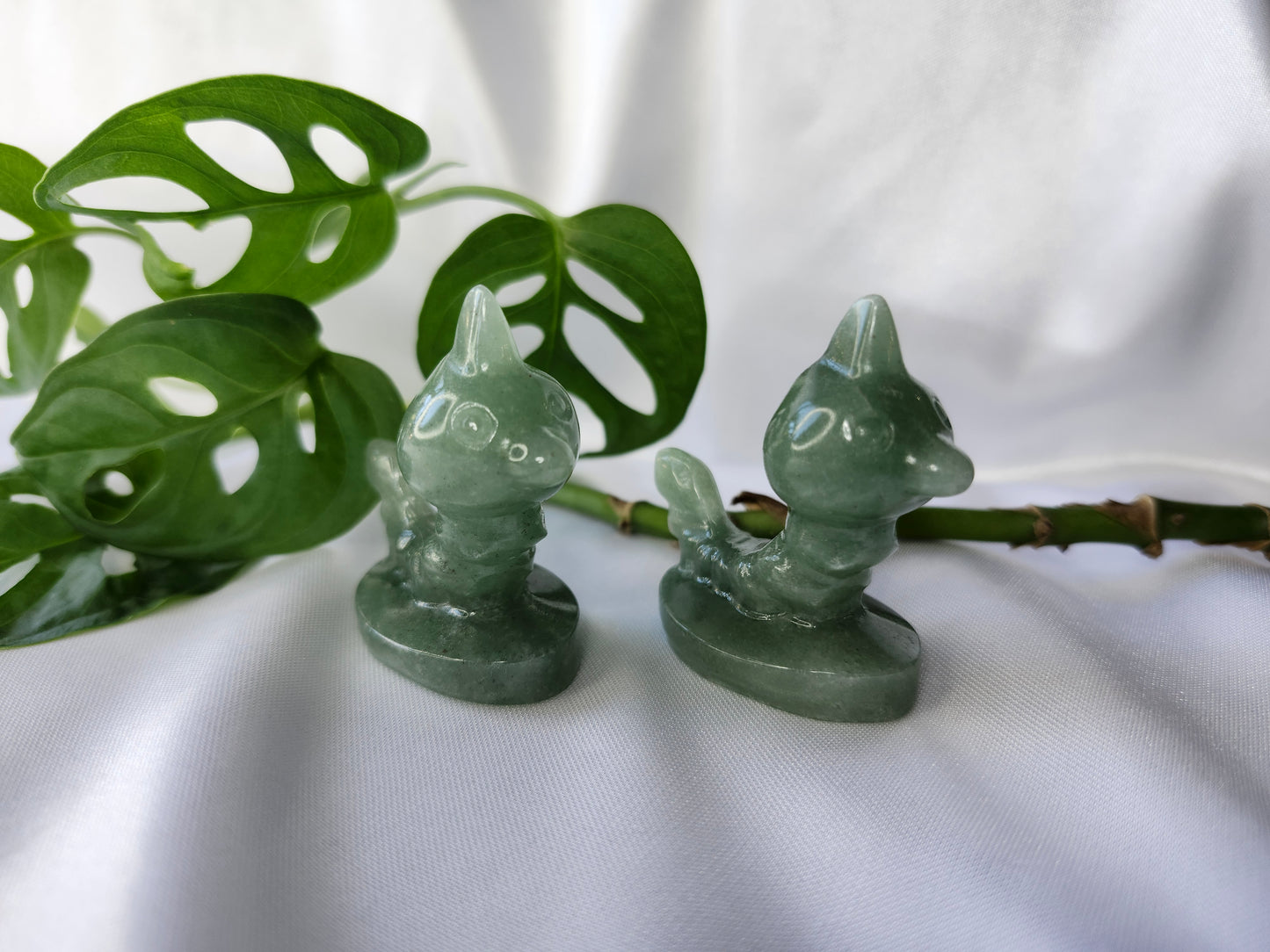 GREEN AVENTURINE WEEDLE LG