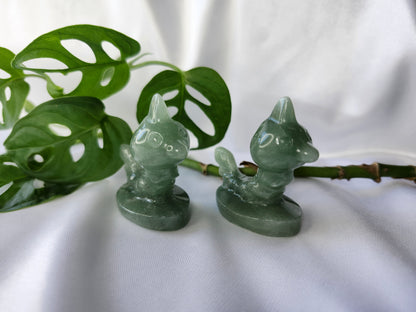 GREEN AVENTURINE WEEDLE LG