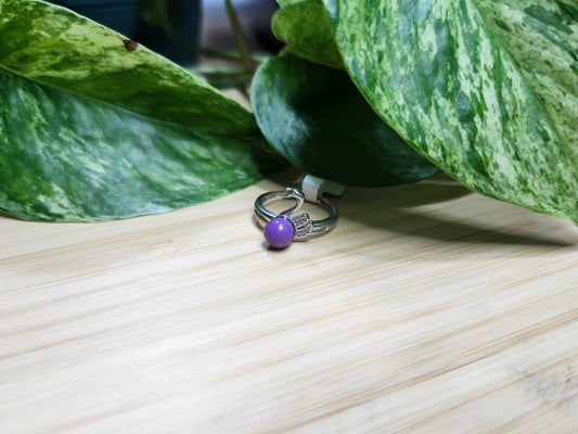 SA LEPIDOLITE .925 STERLING SILVER