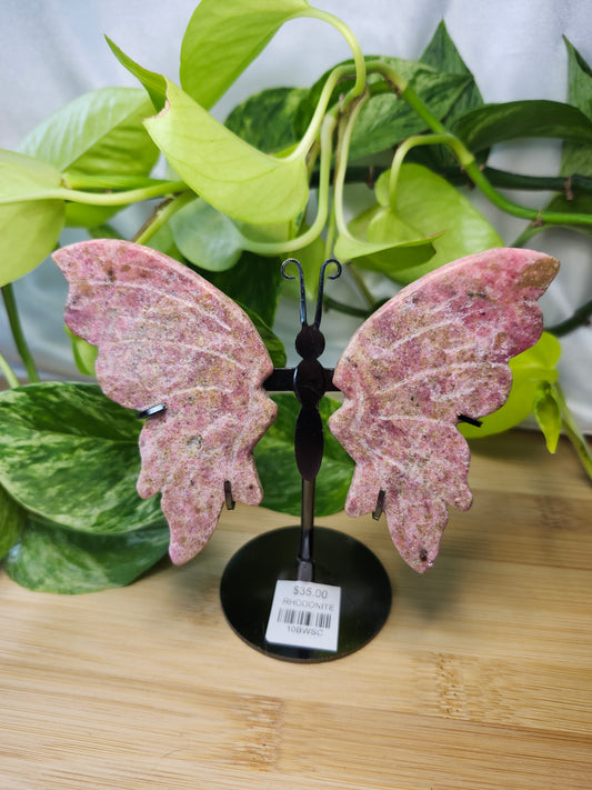RHODONITE BUTTERFLY WINGS