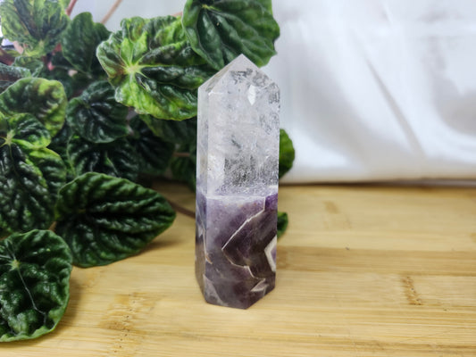 AMETHYST & CLEAR QUARTZ TOWER