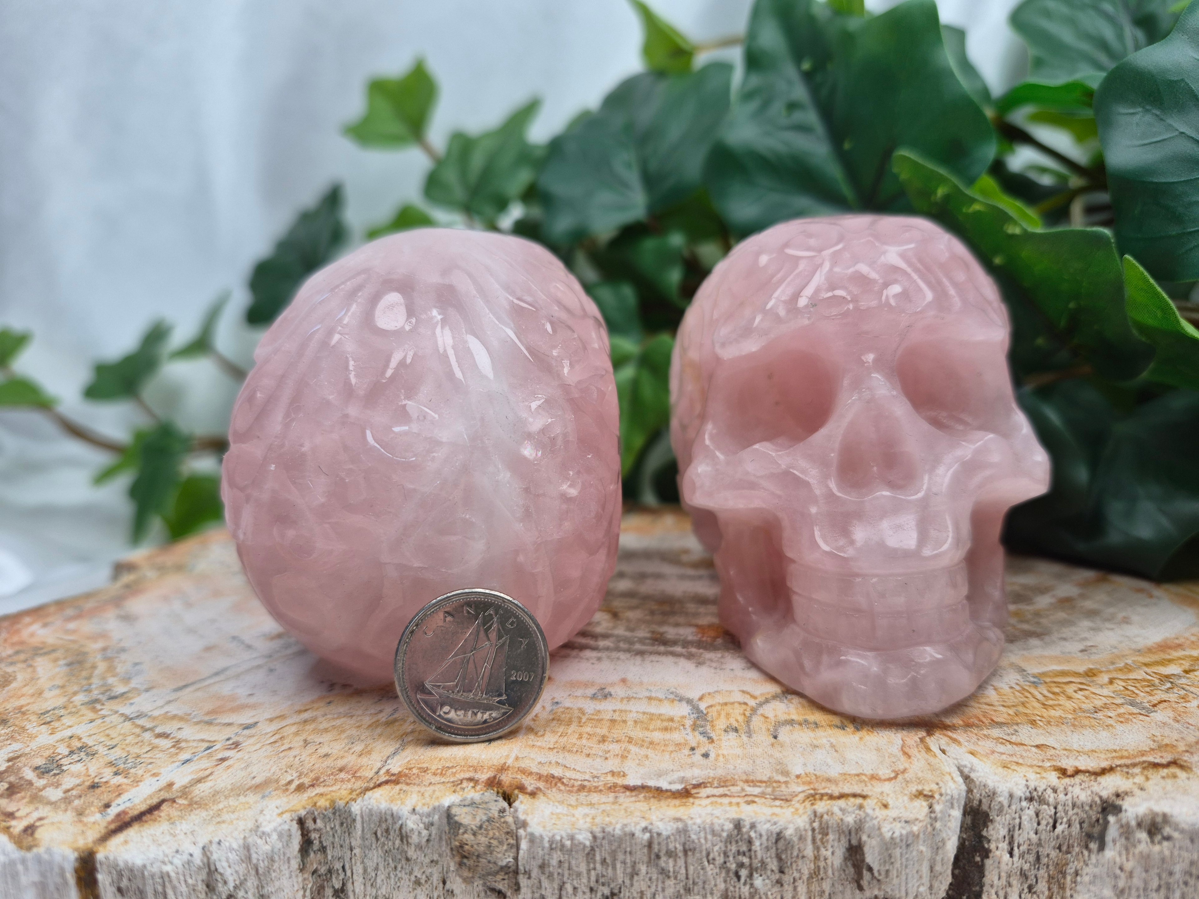 ROSE QUARTZ SKULL