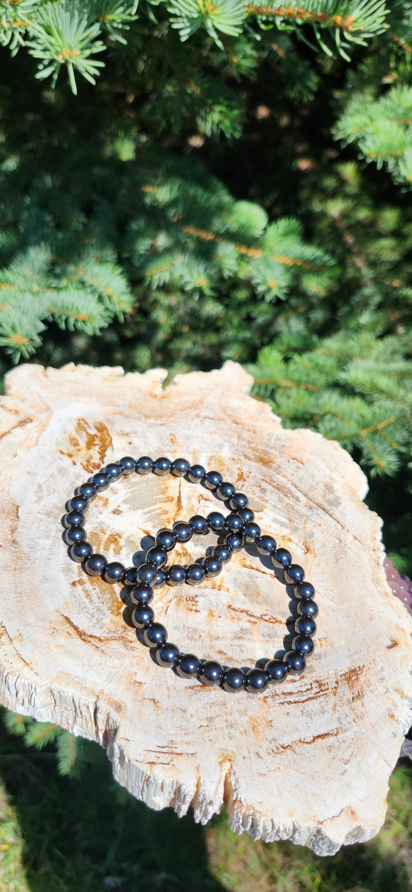 8mm HEMATITE BRACELET