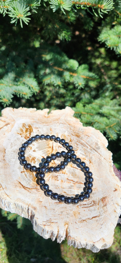 8mm HEMATITE BRACELET