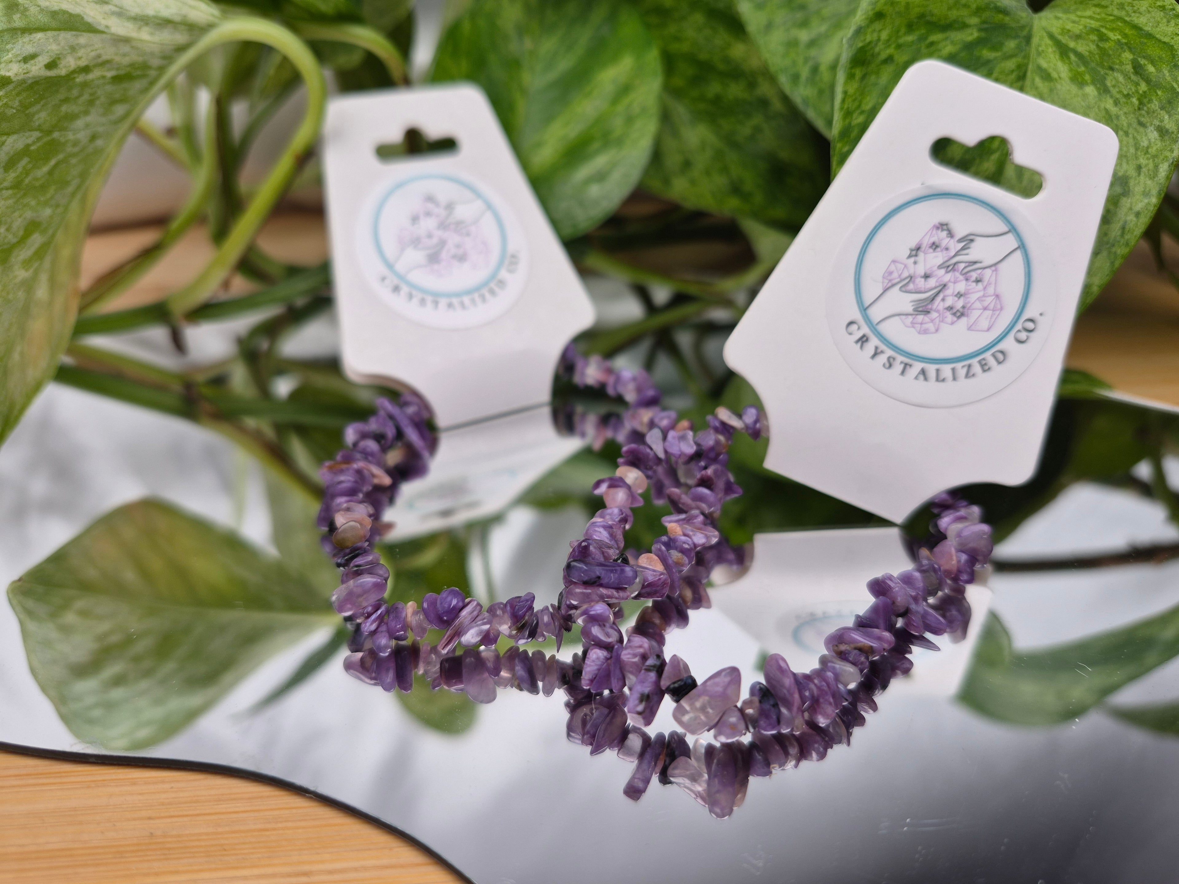 CHAROITE CHIP BRACELET