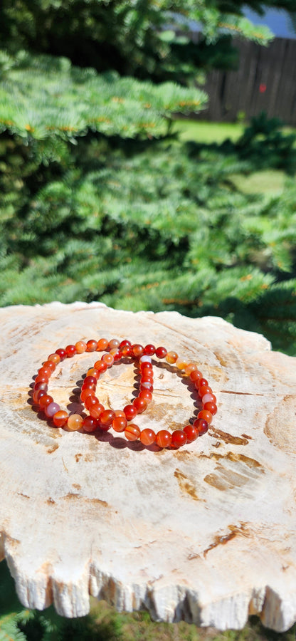 6mm CARNELIAN BRACELET