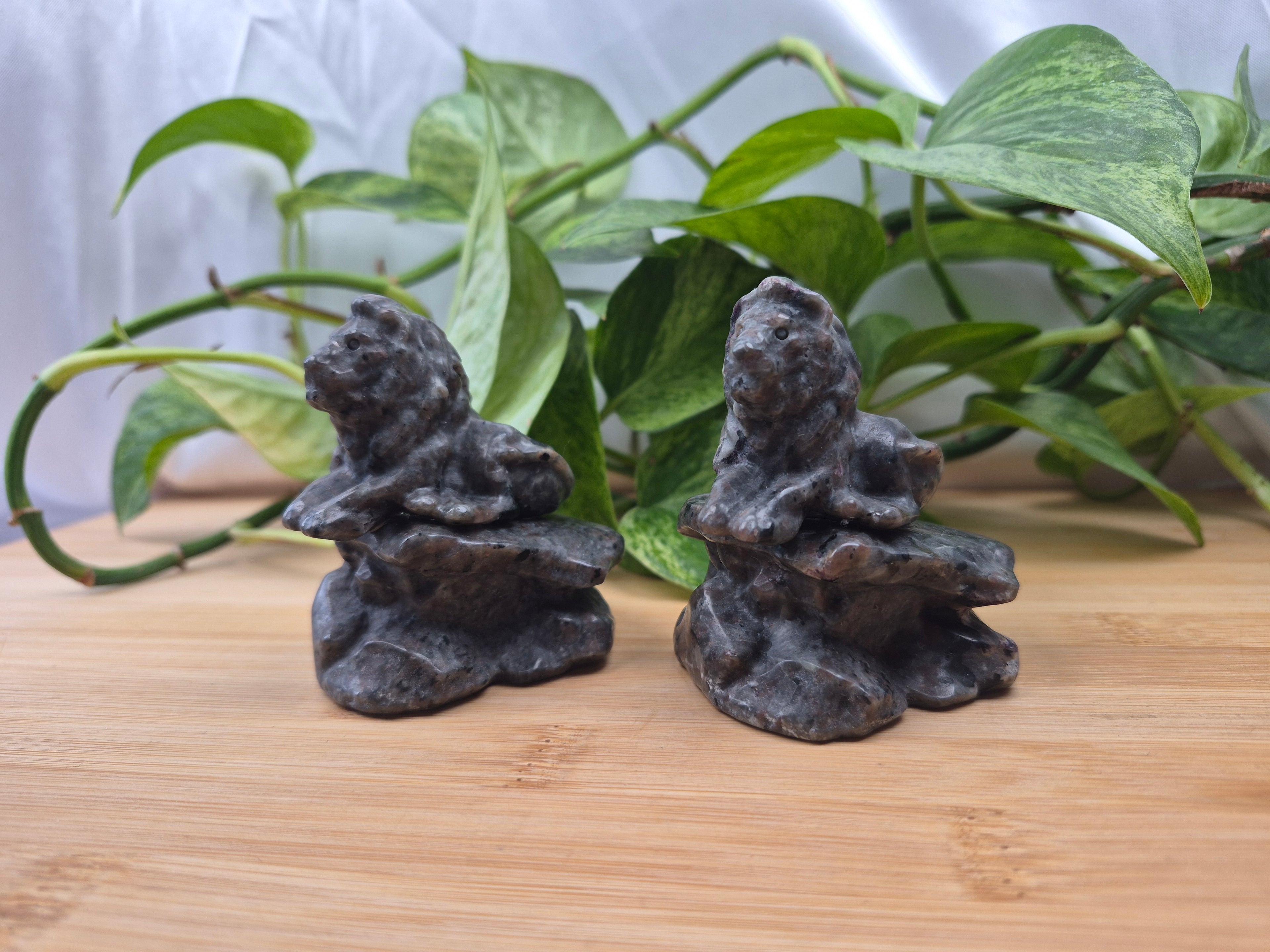 YOOPERLITE LION SITTING ON STONE