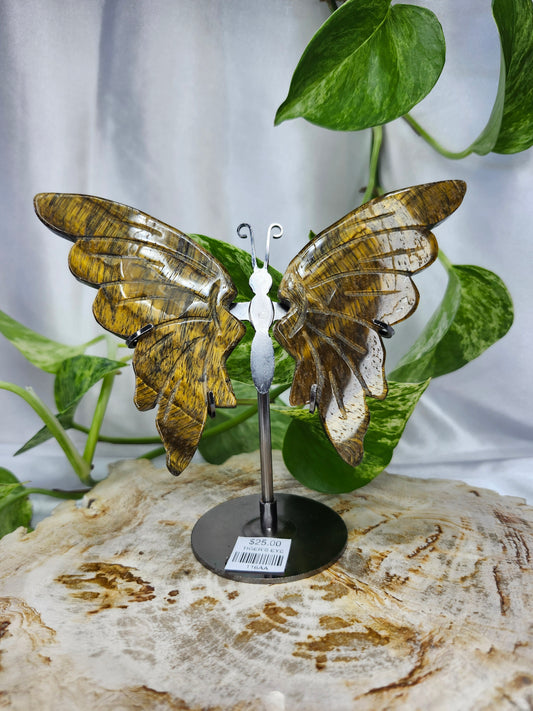 TIGER'S EYE BUTTERFLY WINGS
