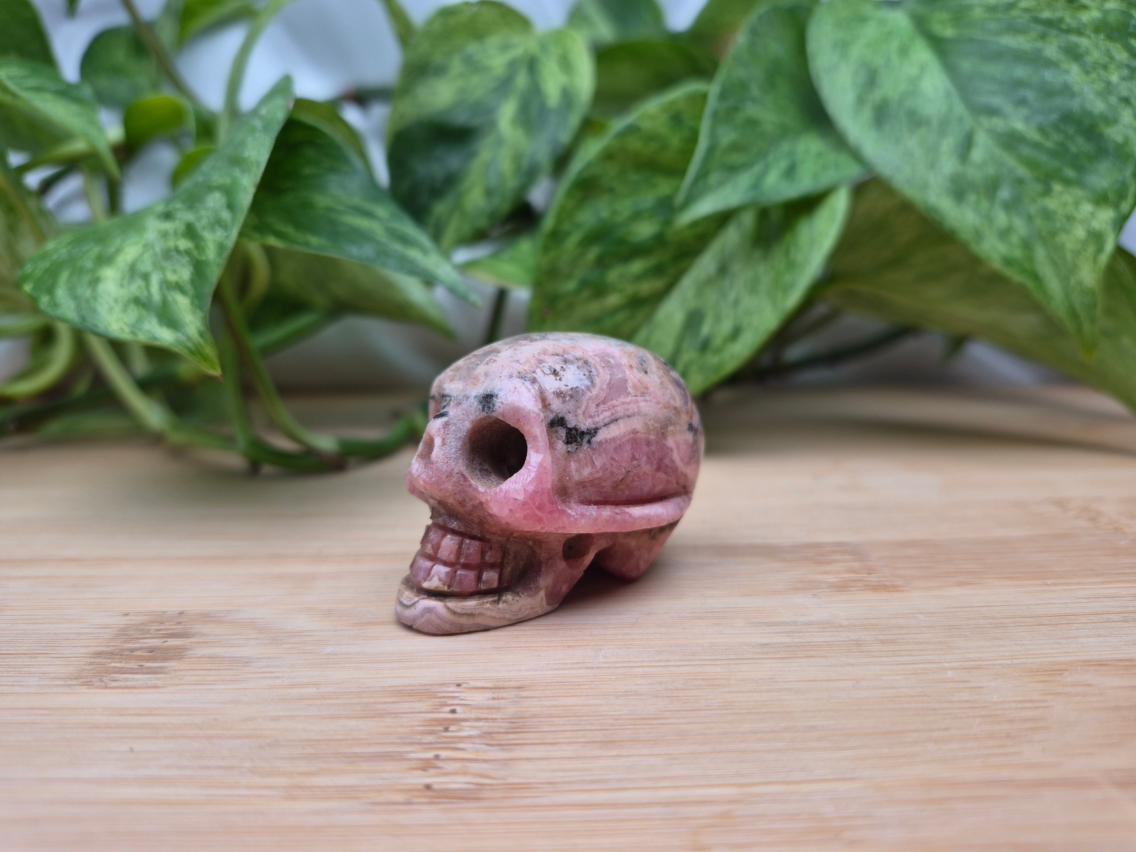 RHODOCHROSITE SKULL