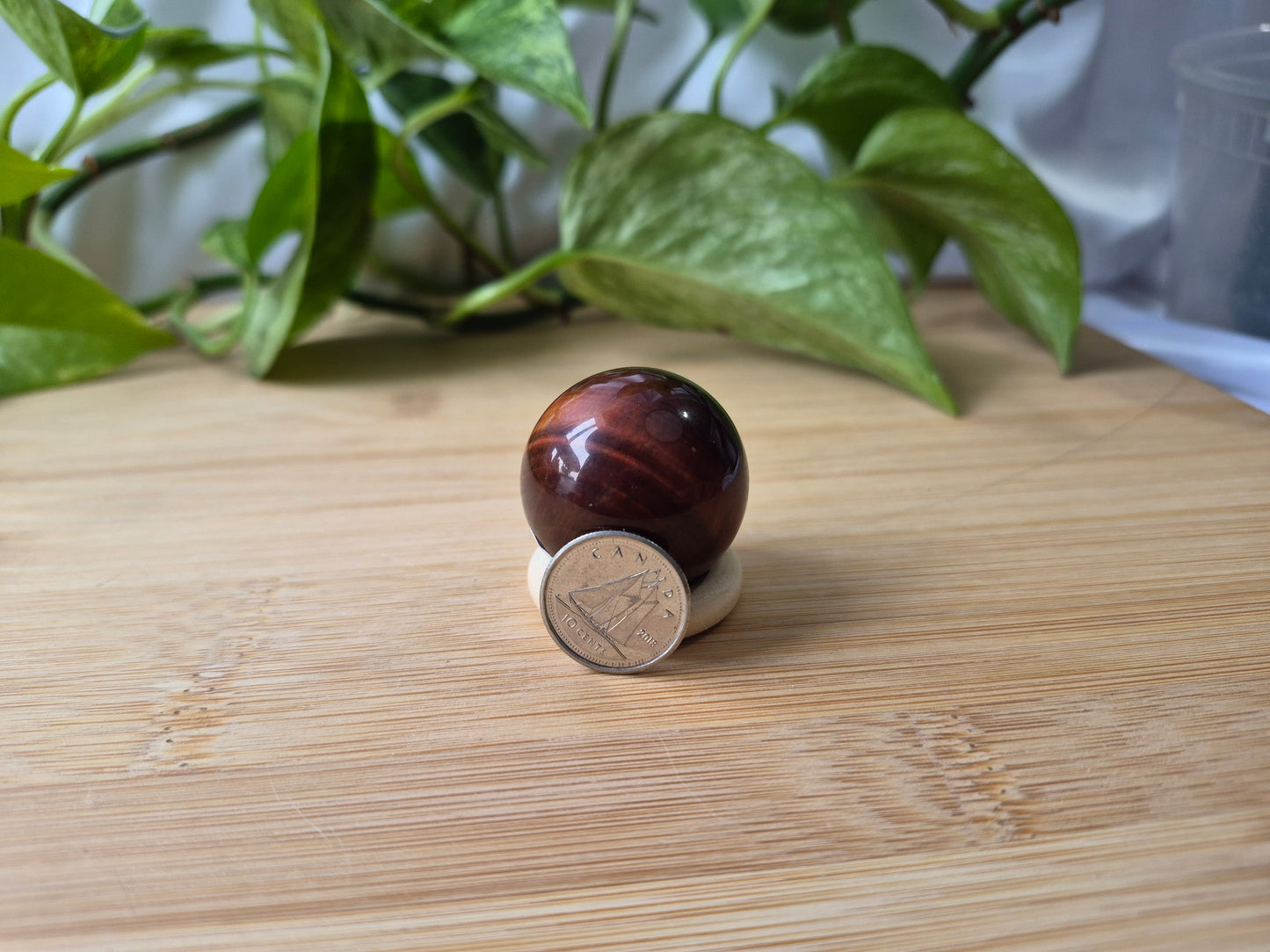 RED TIGER'S EYE SPHERE