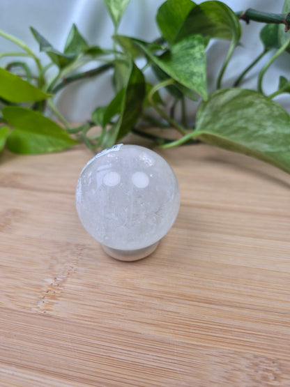 CLEAR CALCITE SPHERE
