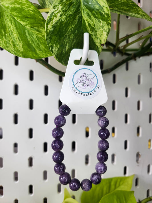 11mm LEPIDOLITE BRACELET