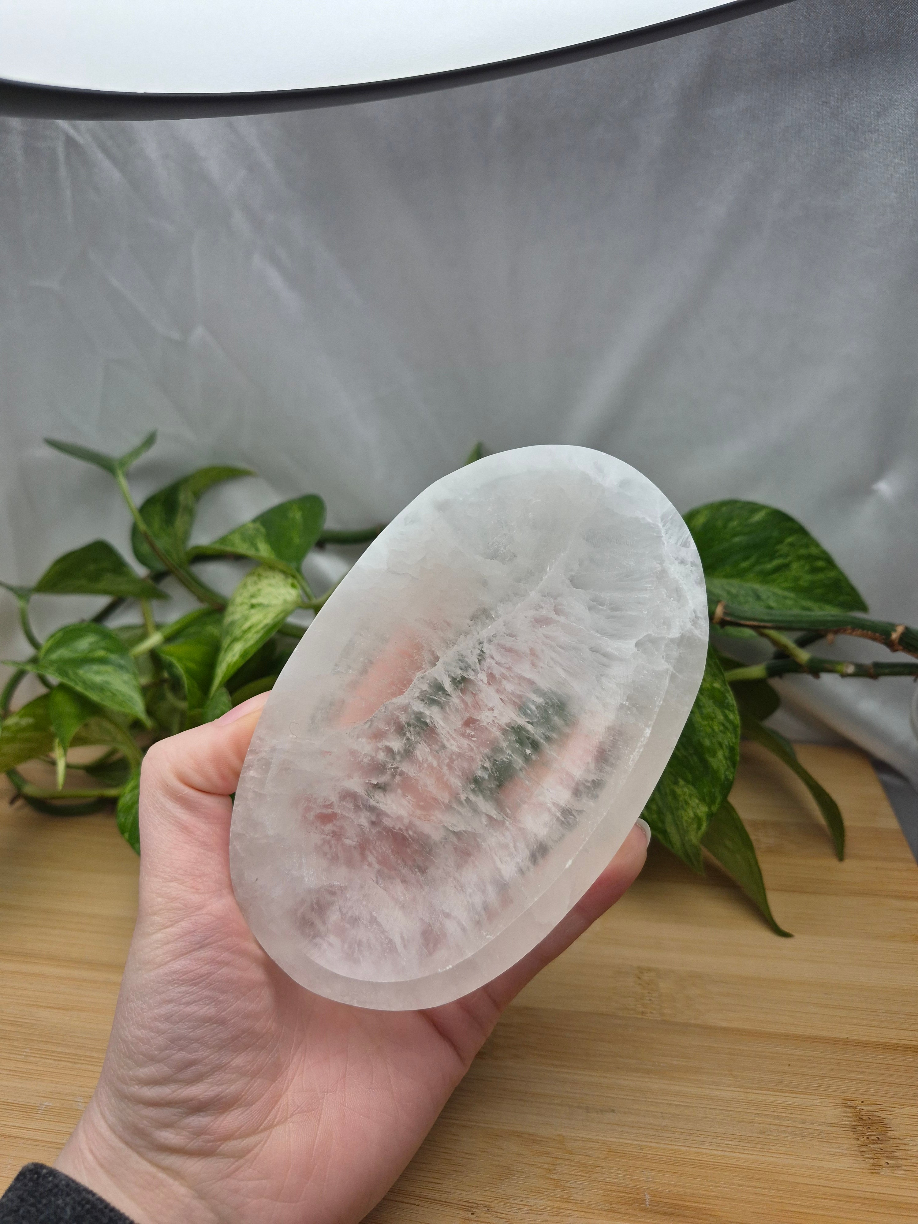 SELENITE OVAL BOWL