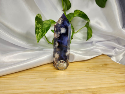 BLUE FLOWER AGATE TOWER