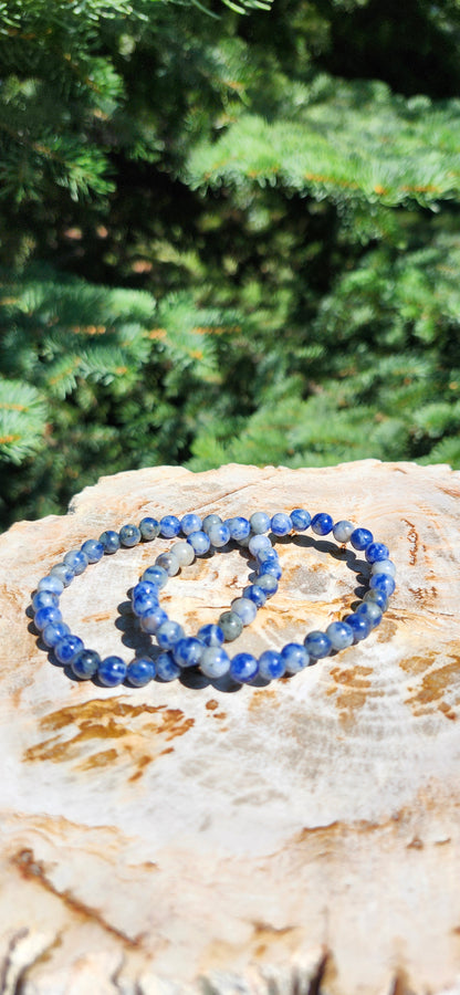 6mm BLUE SPOT JASPER BRACELET