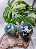 MOSS AGATE SPHERE over 1kg