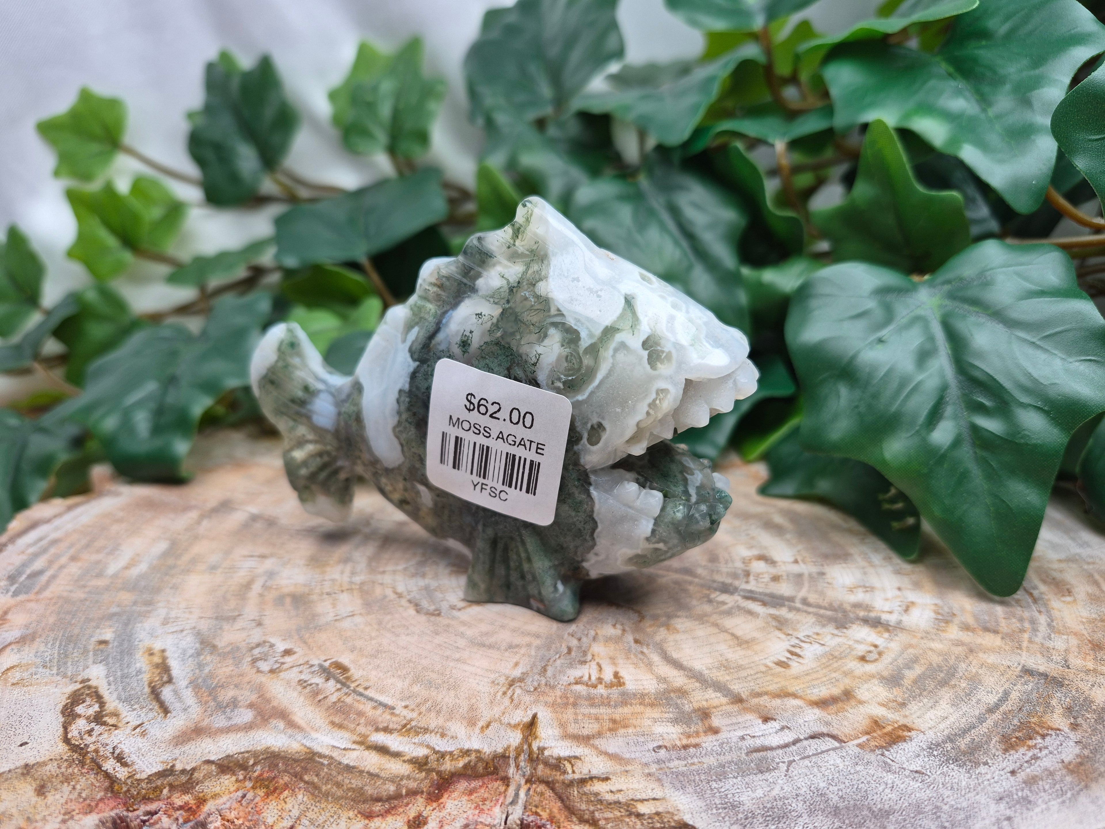 MOSS AGATE ANGLER FISH
