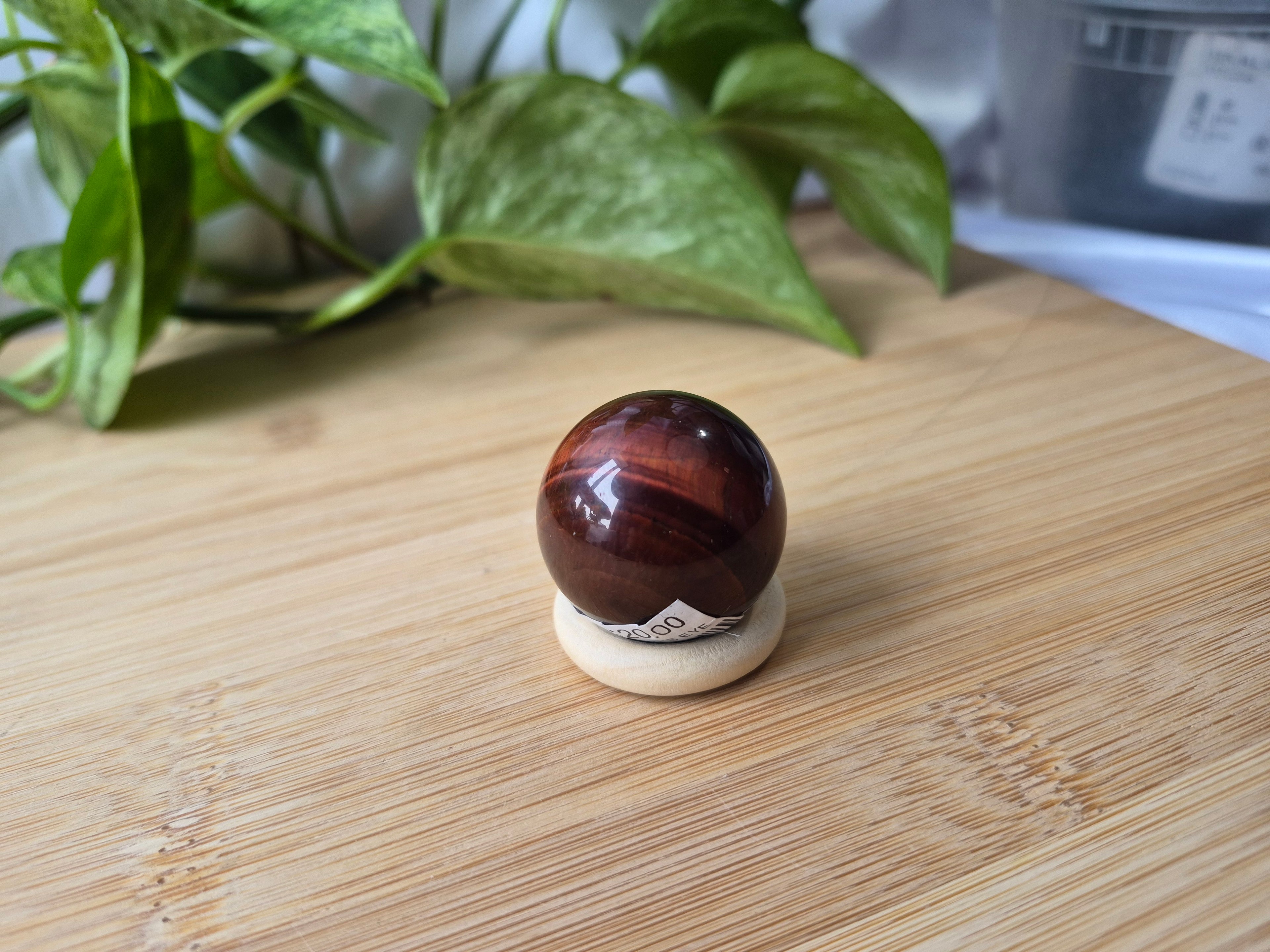 RED TIGER'S EYE SPHERE