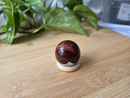 RED TIGER'S EYE SPHERE