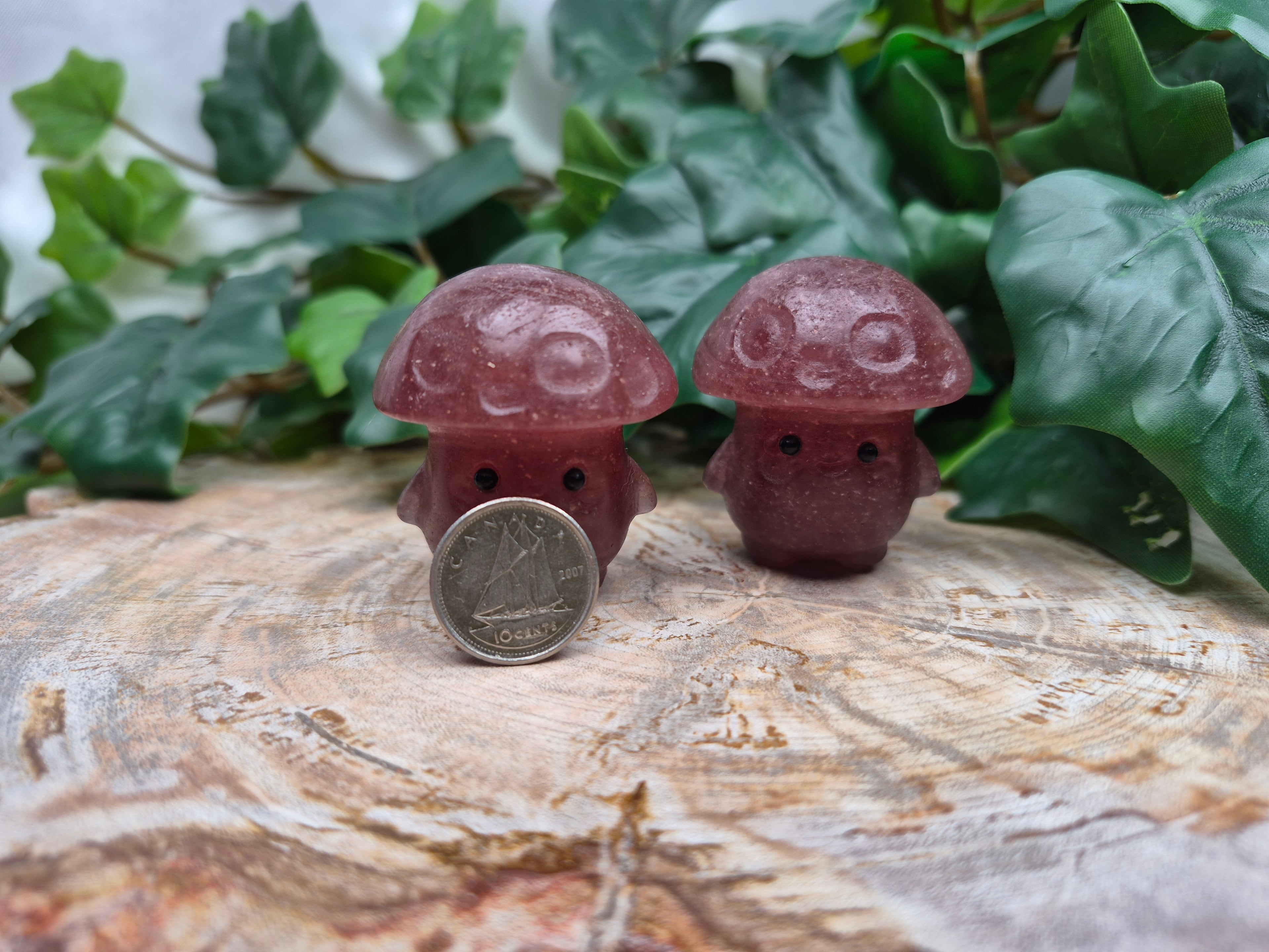 STRAWBERRY QUARTZ MUSHROOM MAN