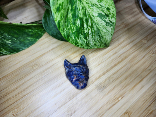 SODALITE WOLF HEAD