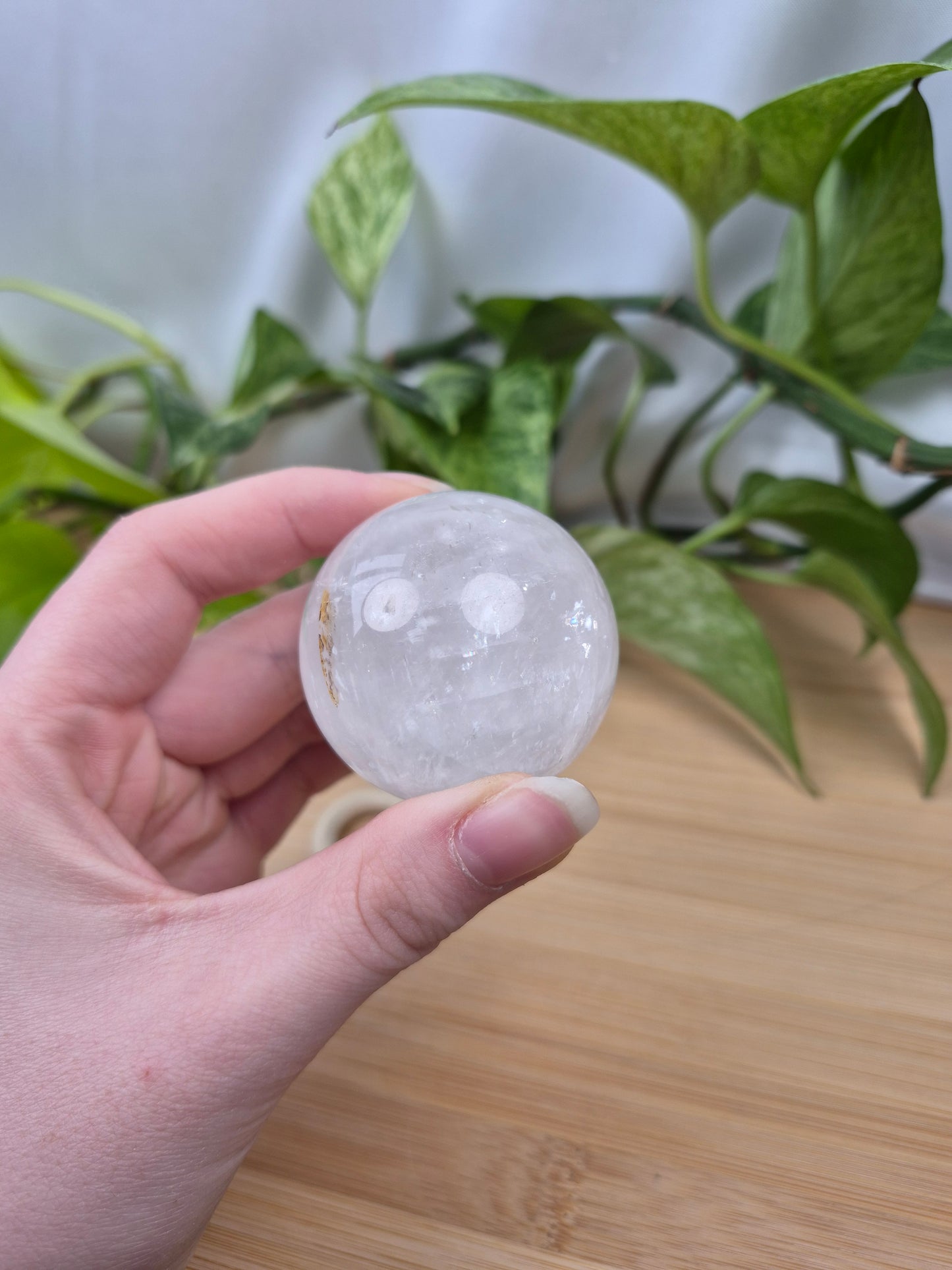 CLEAR CALCITE SPHERE