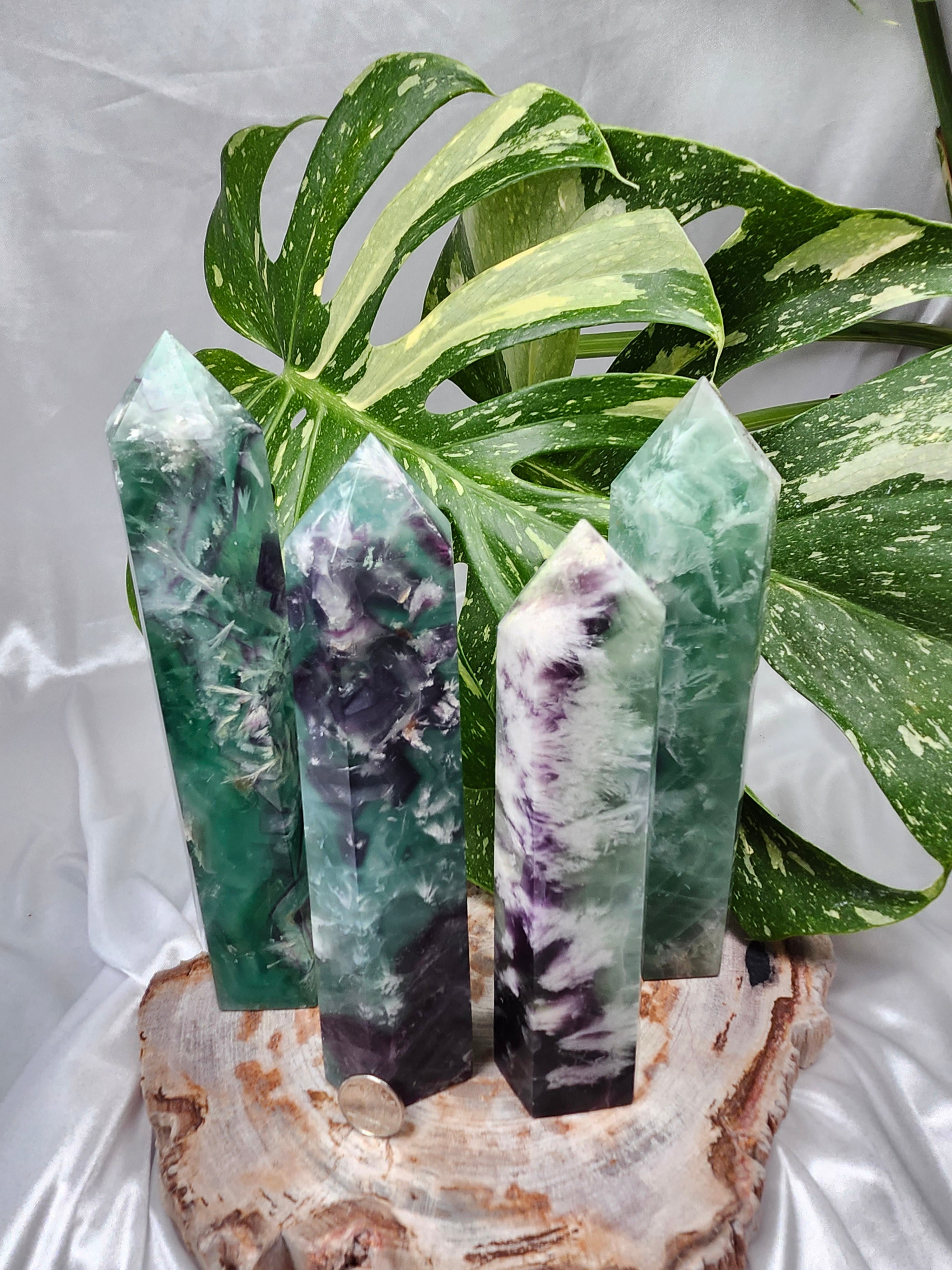 FEATHER FLUORITE TOWER LG