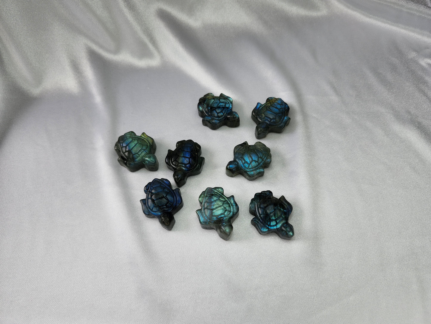 LABRADORITE TURTLE "FLASHY"