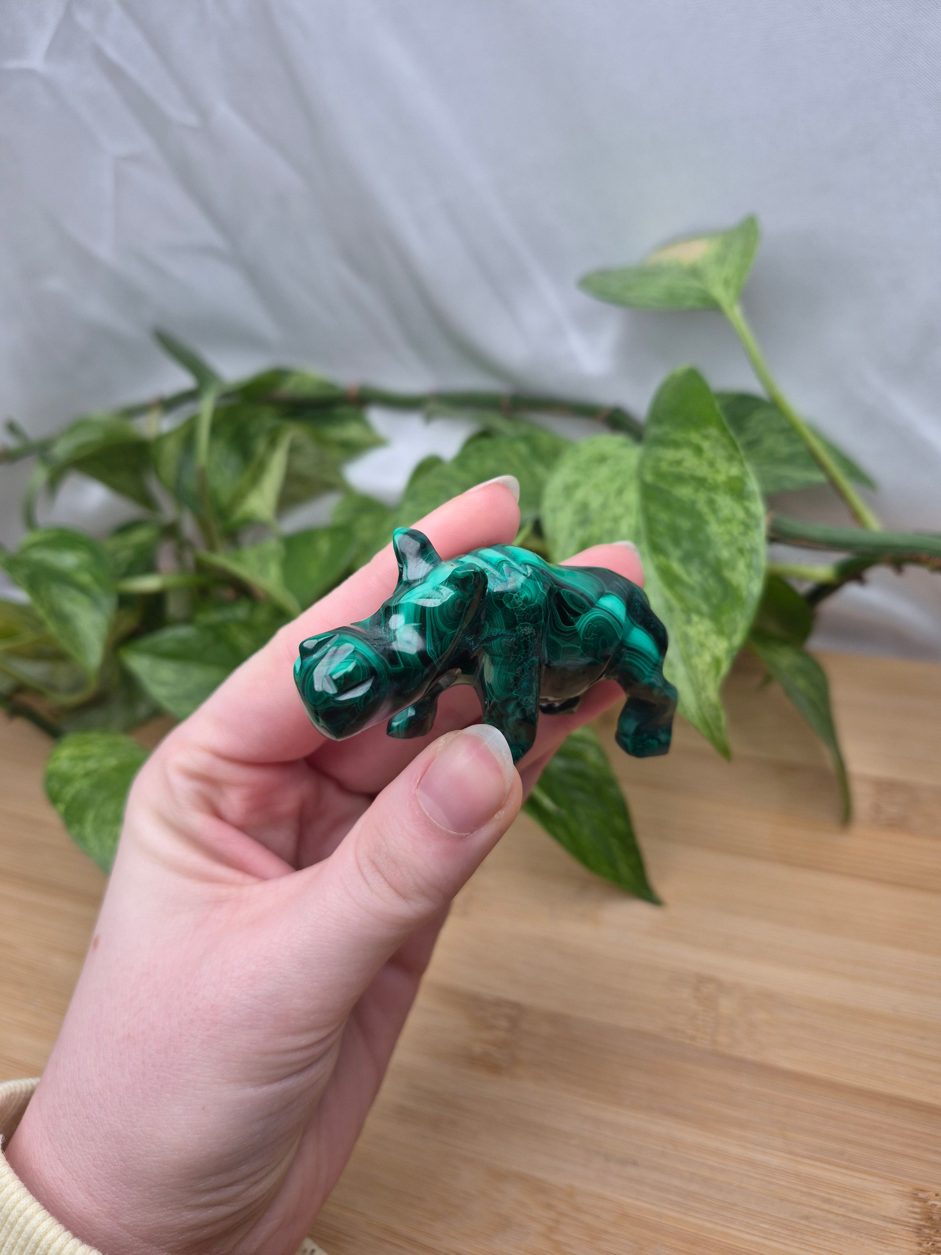 MALACHITE HIPPO