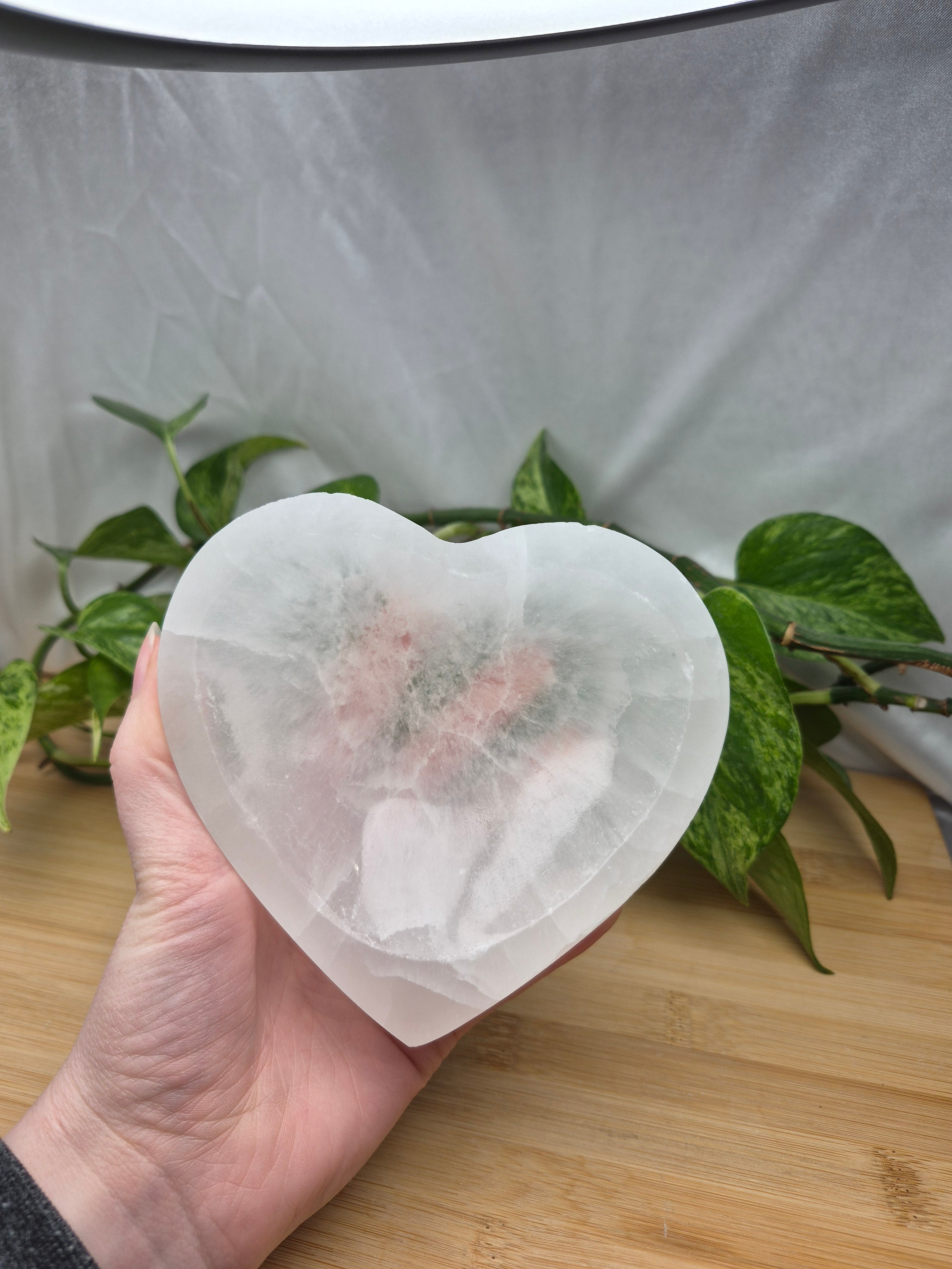 SELENITE HEART BOWL