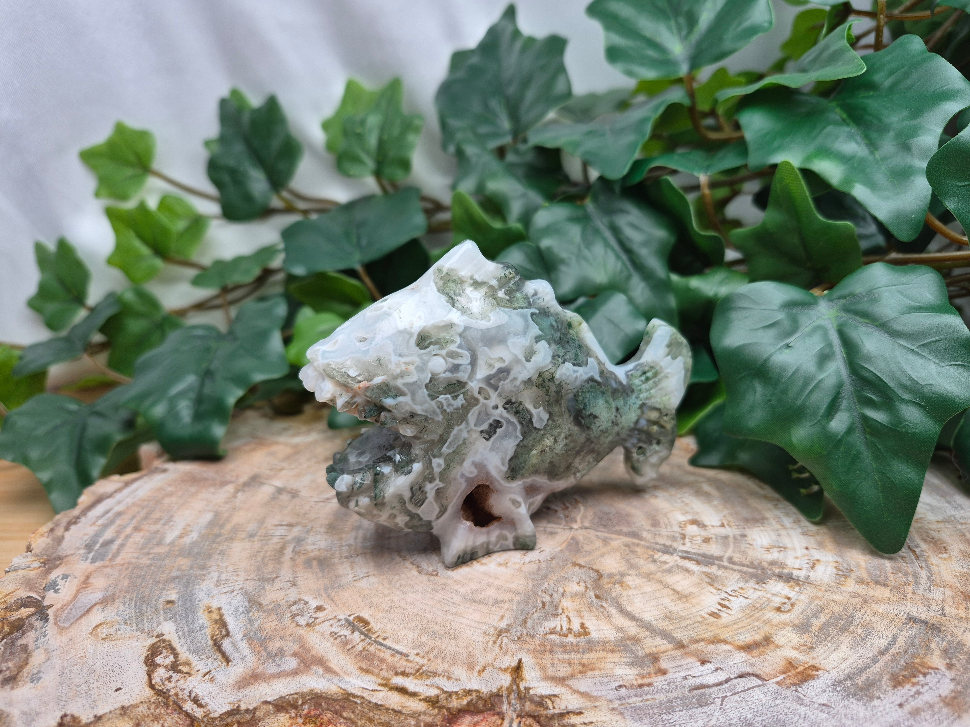 MOSS AGATE ANGLER FISH