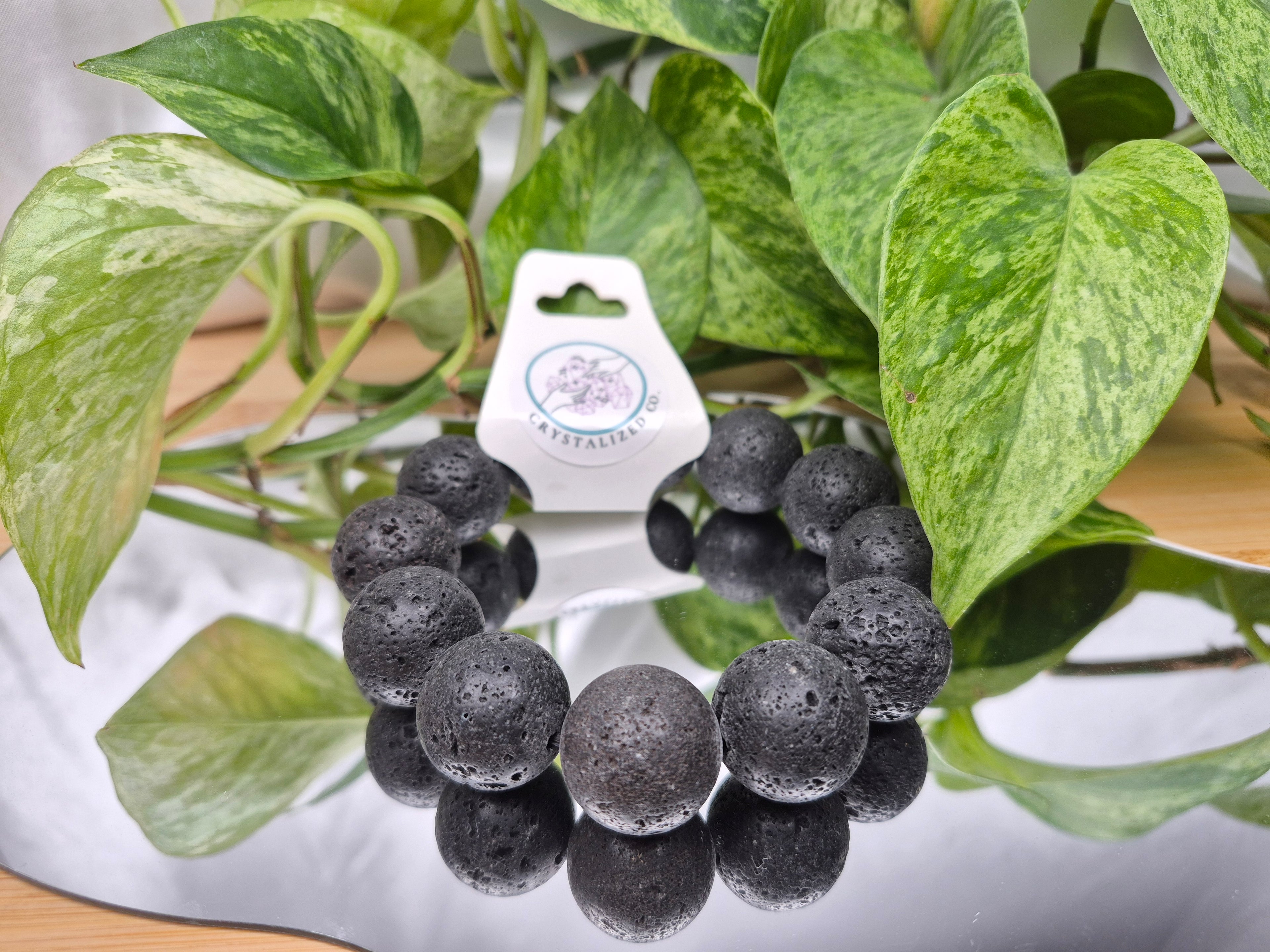 20mm LAVA STONE BRACELET