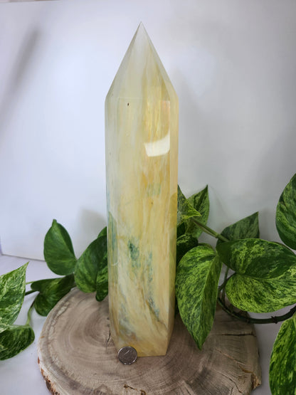 YELLOW FAIRY GLASS TOWER LG