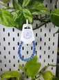 8mm LIGHT BLUE CATS EYE BRACELET