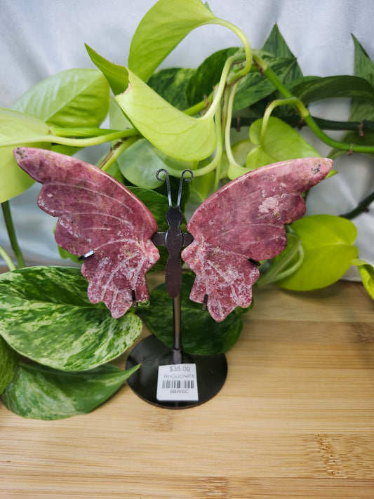 RHODONITE BUTTERFLY WINGS