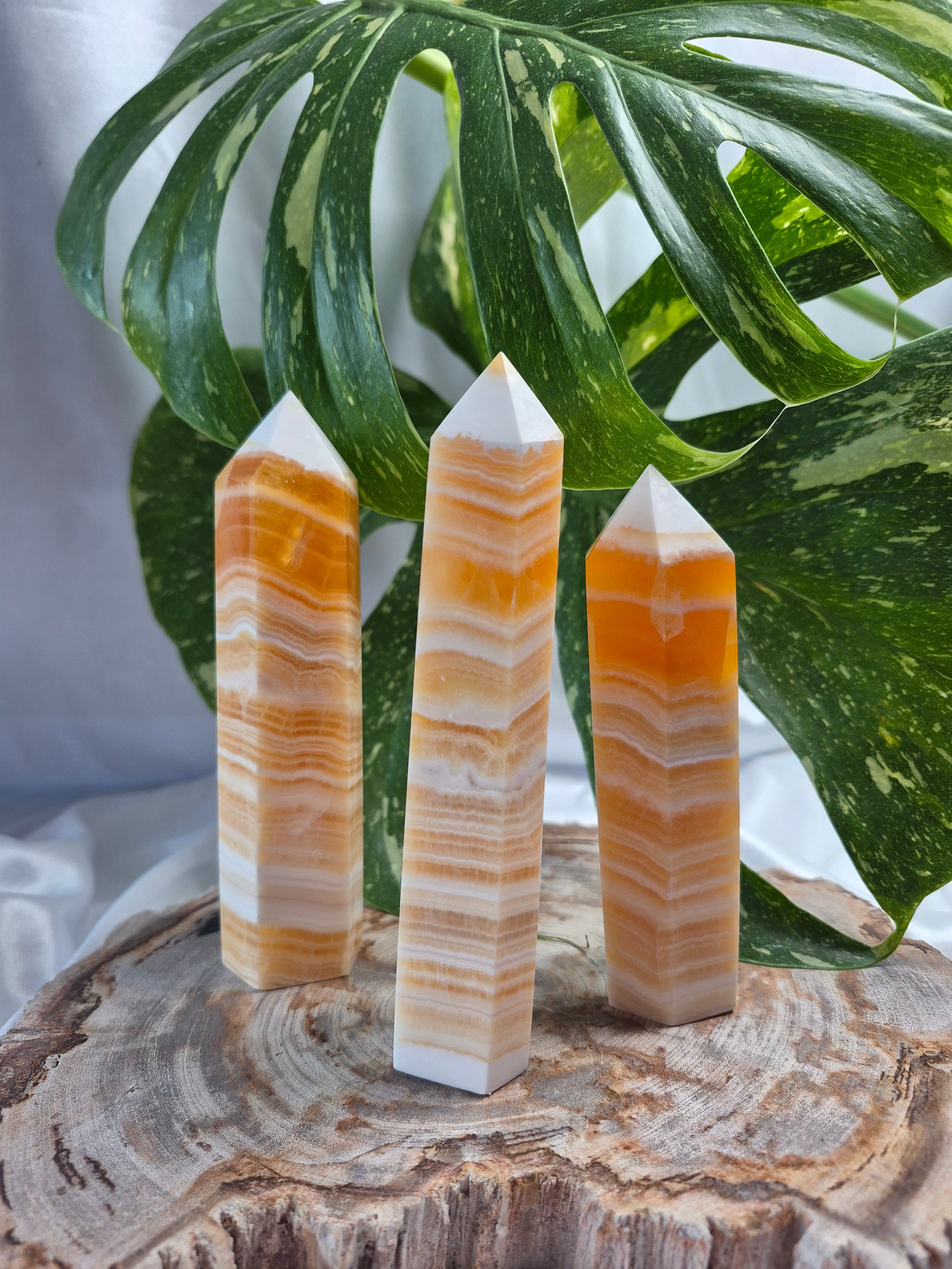 ORANGE CALCITE TOWER