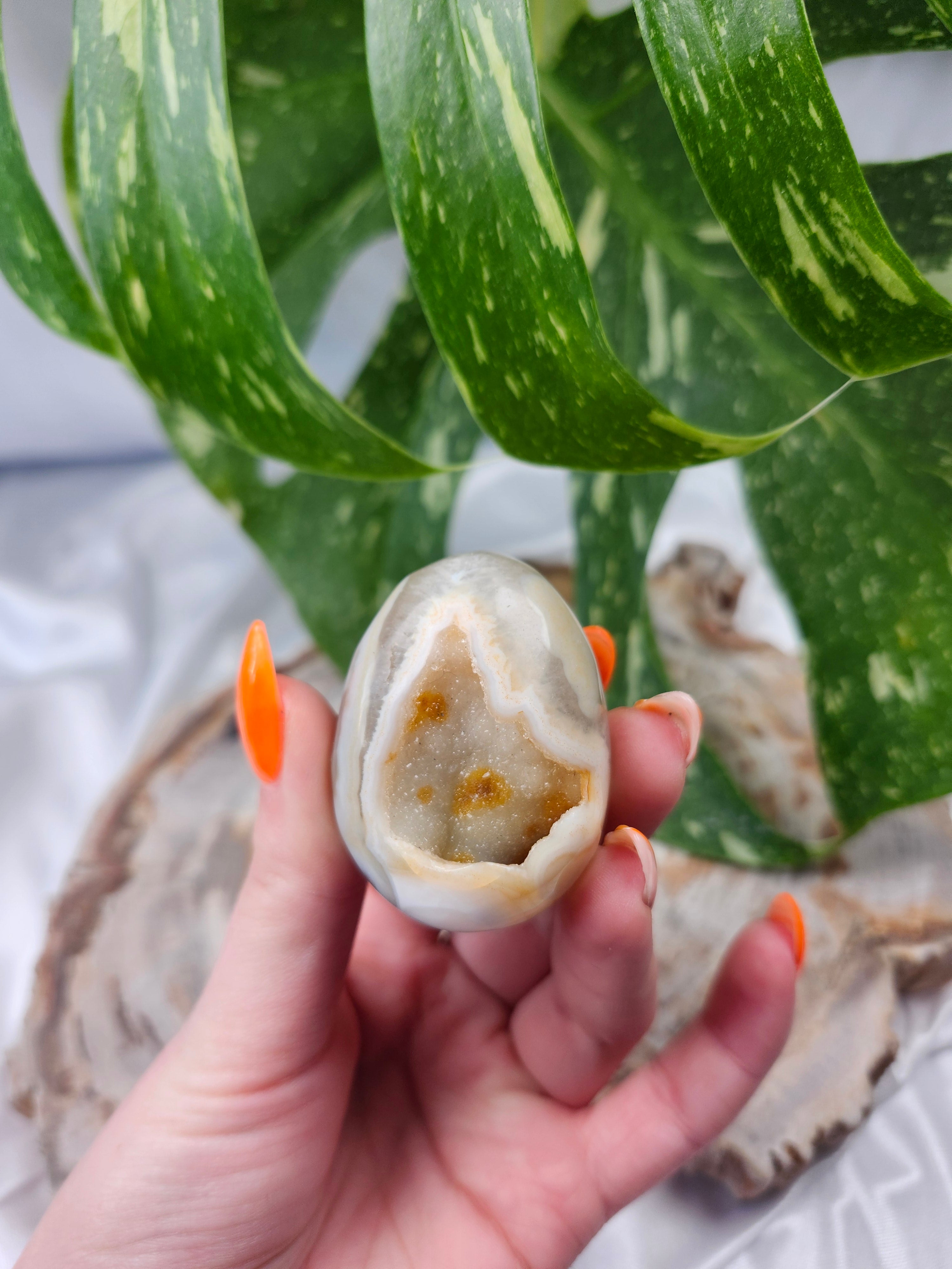 DRUZY AGATE EGG