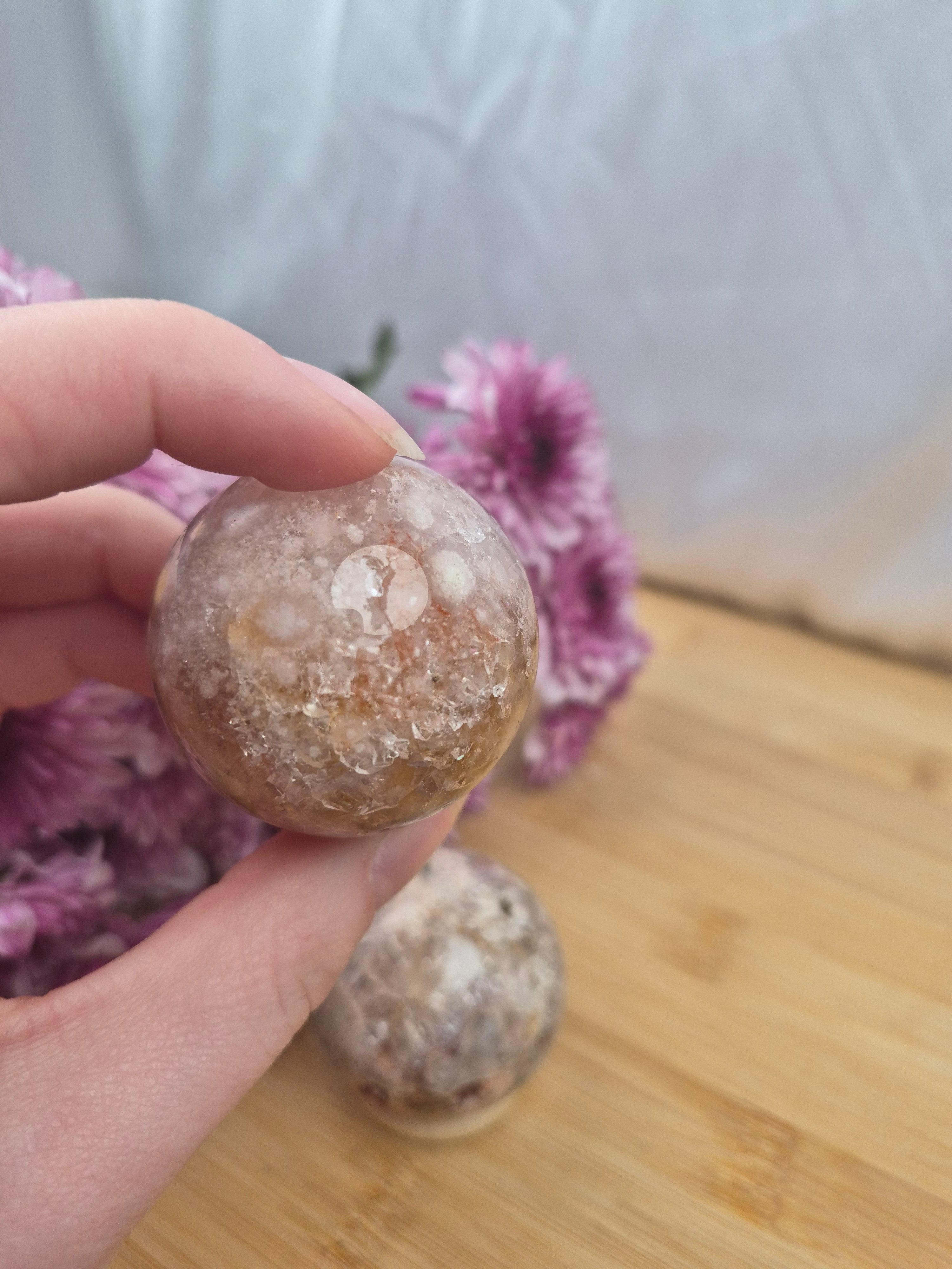 PINK AMETHYST SPHERE