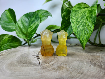 YELLOW FLUORITE MINI GODDESS BODY