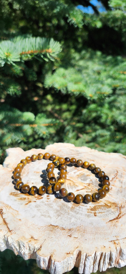 8mm TIGERS EYE BRACELET