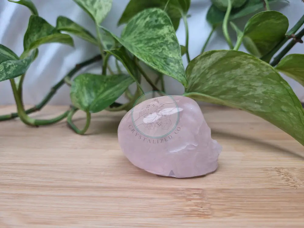 ROSE QUARTZ SKULL