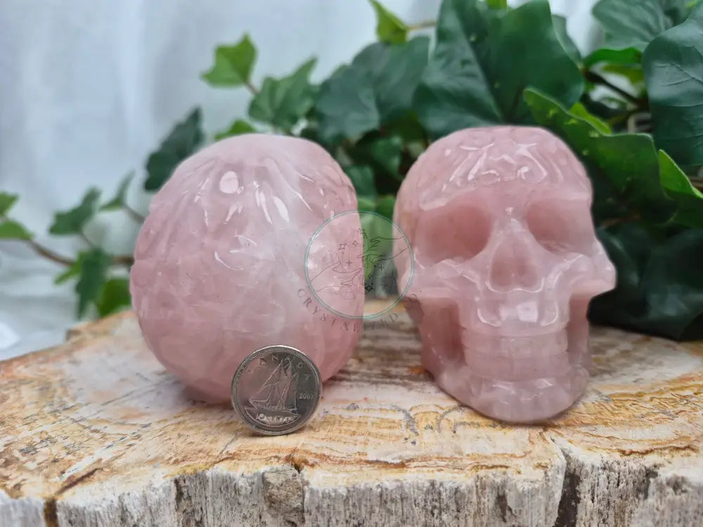 ROSE QUARTZ SKULL