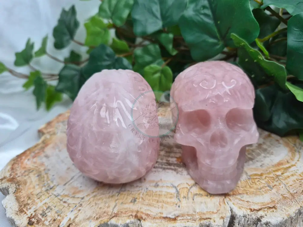 ROSE QUARTZ SKULL