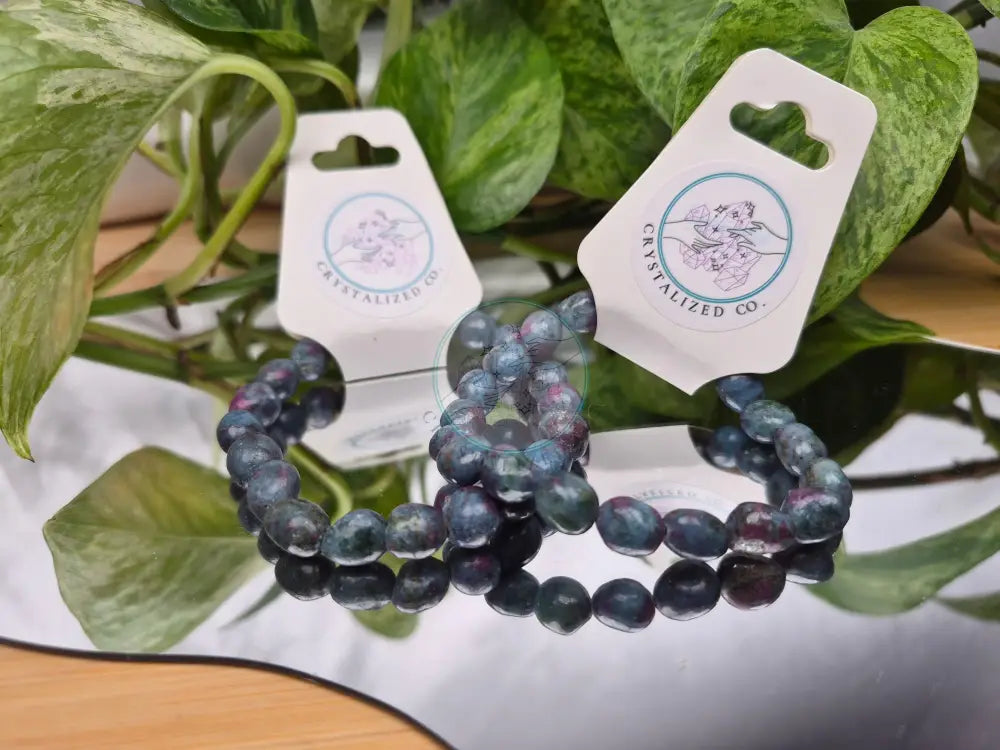 RUBY IN BLUE APATITE BRACELET