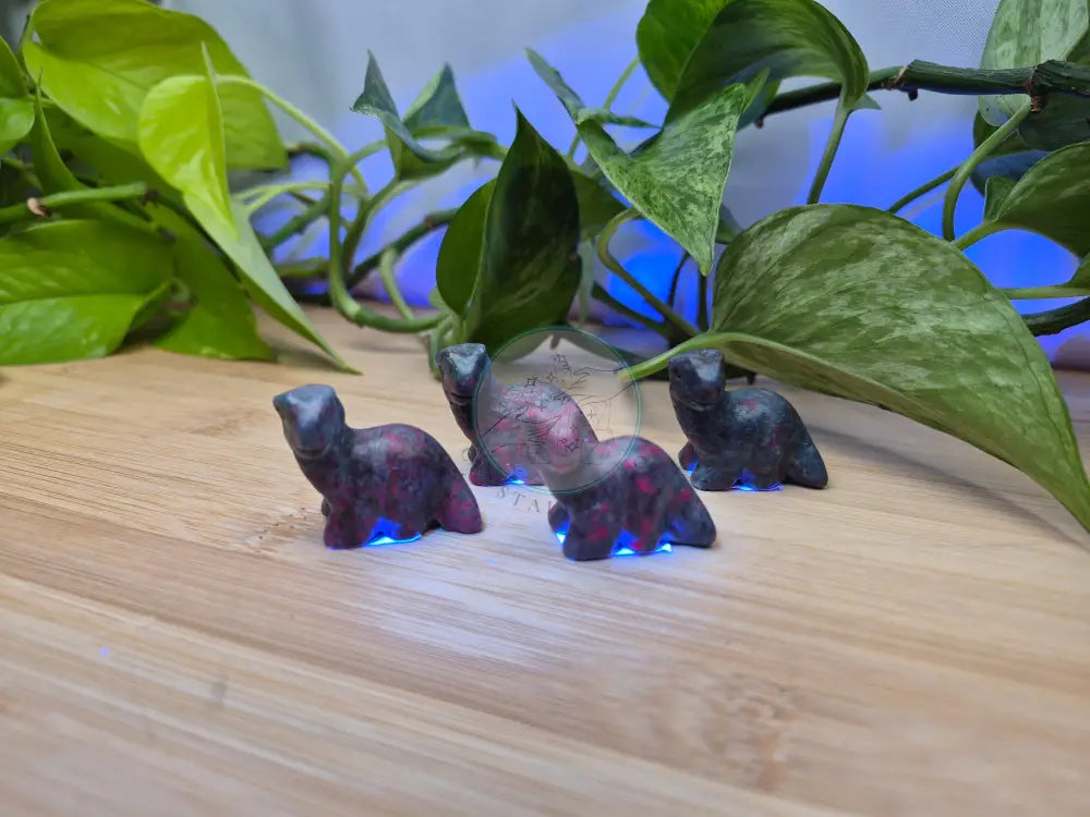 RUBY IN BLUE KYANITE DINOSAUR