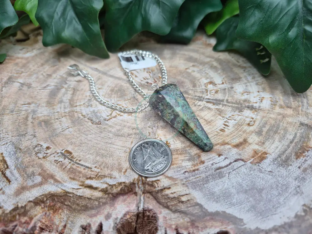 RUBY ZOISITE PENDULUM