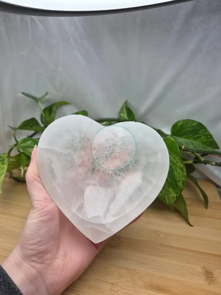 SELENITE HEART BOWL